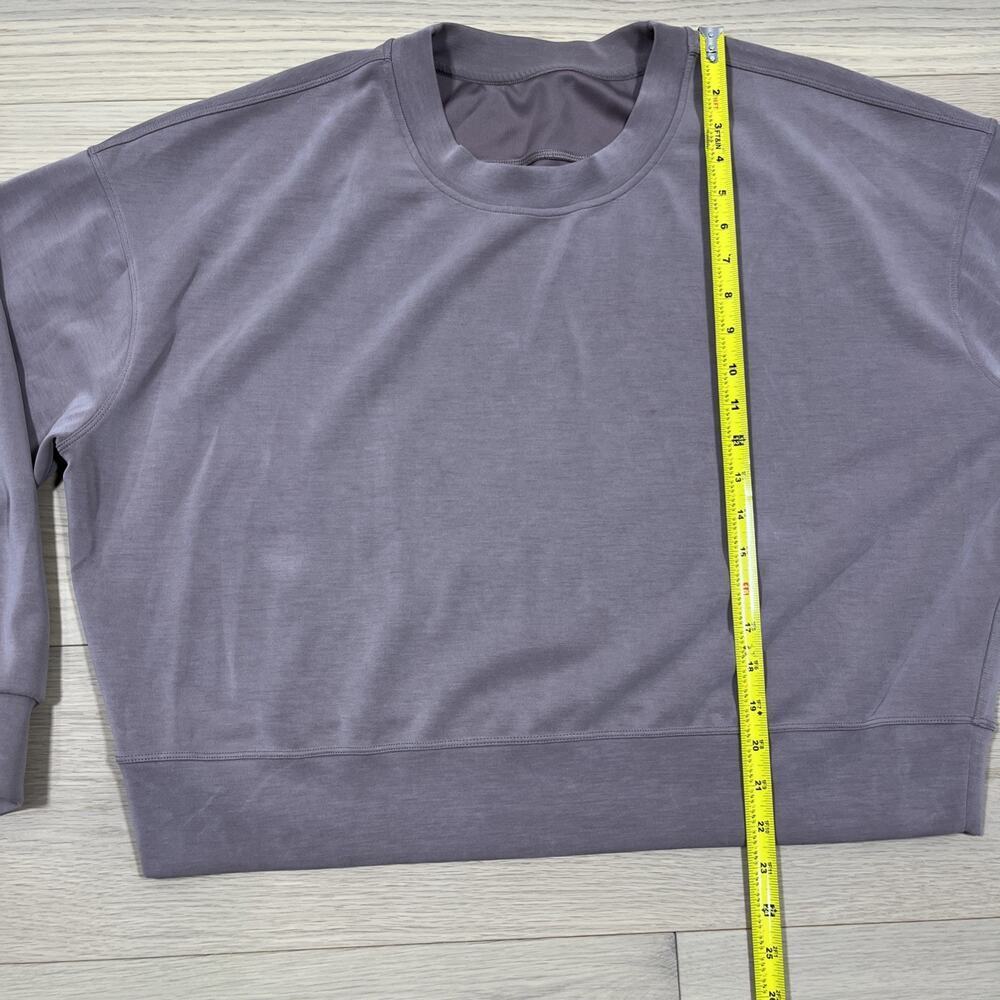 Womens Lululemon Peloton Softstreme Perfectly Oversize Crop Sweatshirt - Picture 9 of 16